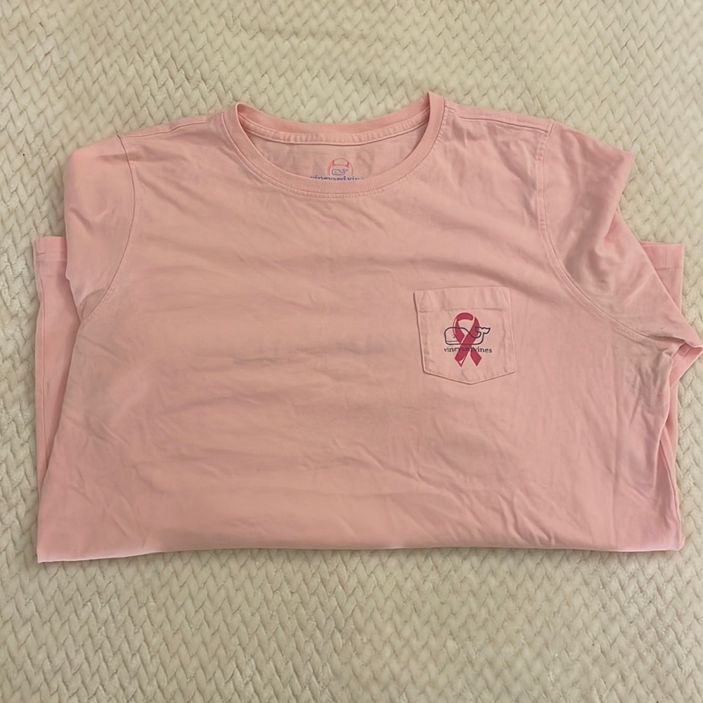 Vineyard Vines Breast Cancer Ribbon Long Sleeve
